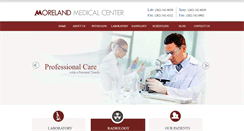 Desktop Screenshot of morelandmedical.com