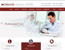 Tablet Screenshot of morelandmedical.com